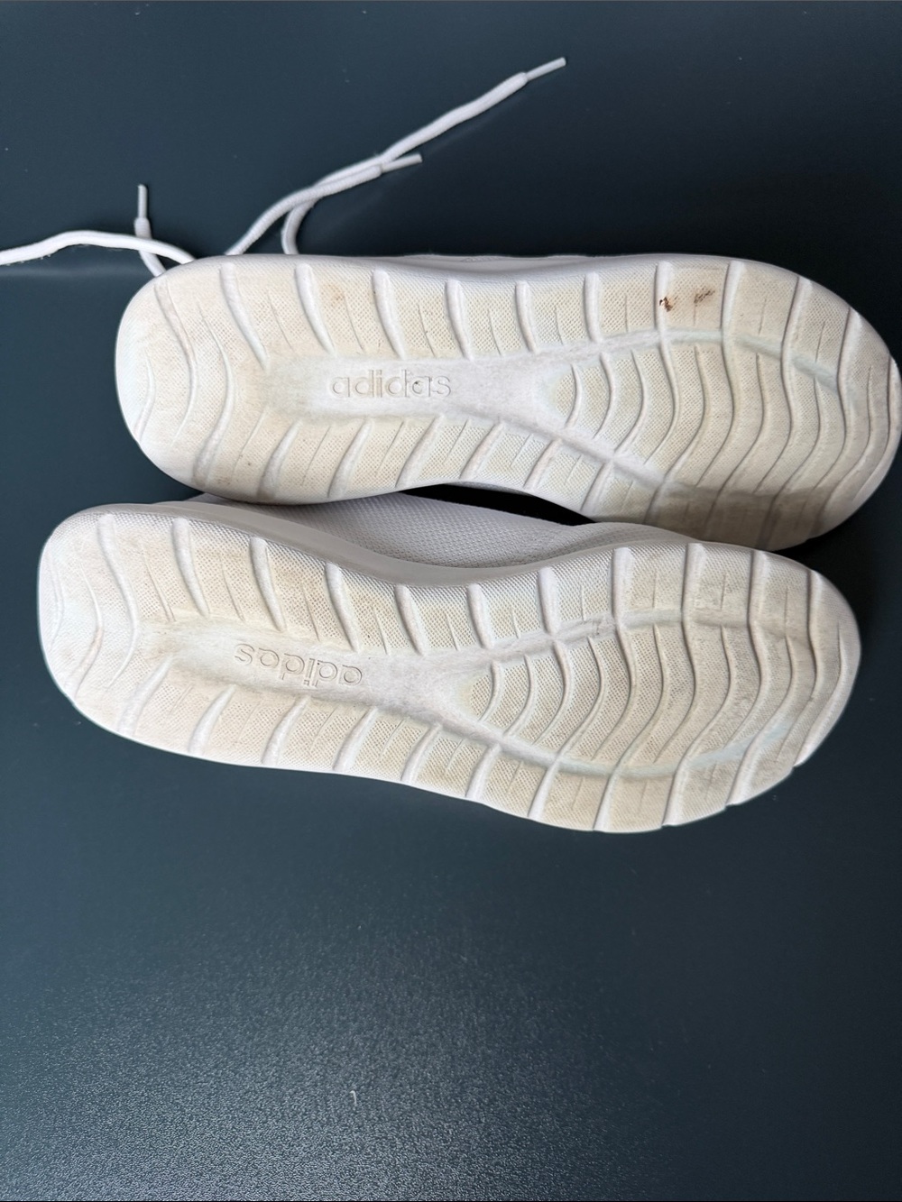 adidas Women's White Knit Lace-Up Sneakers - Picture 4 of 6